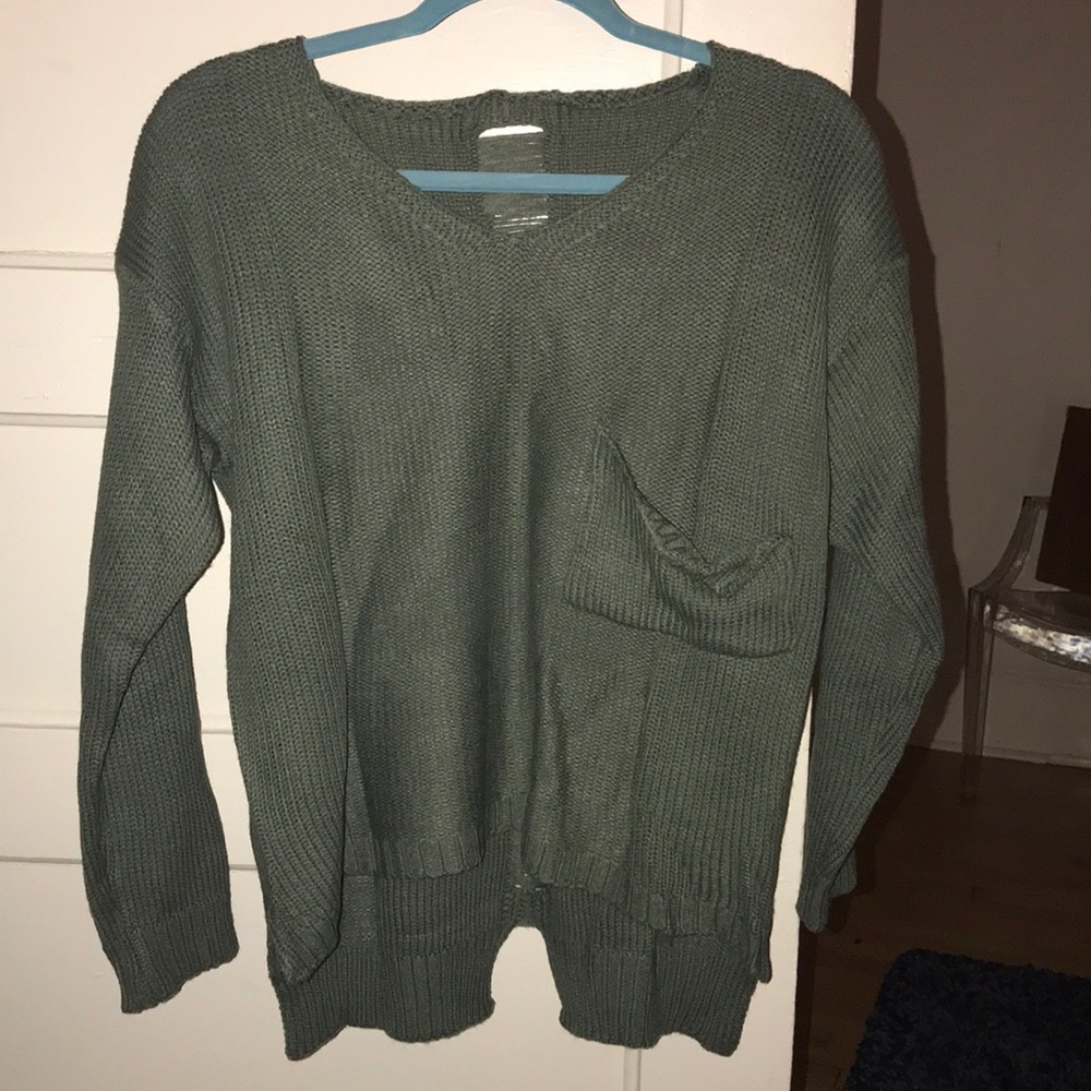 cute olive green sweater